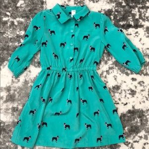 Girls Frenchie dog print dress 👗